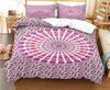 Bohemian Psychedelic Mandala Vzor Povlečení Set pro Dospělé Dětské Povlečení Set Přikrývka s 1 Přikrývkou 2 Povlaky na Polštáře