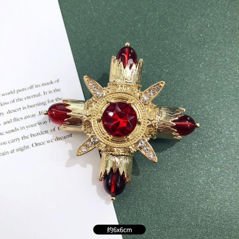 

Винтажная барочная вестерн антикварная брошь матовый золотой жемчуг корона суд булавка брошь аксессуары женщины