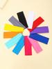 5Pcs Wide Elastic Sports Yoga Headbands For Women Multi-Color Sweatband Hair Band Turban Headwrap For Daily Vacation