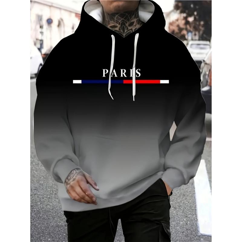 Men's Hoodie  3D Gradient Print Sweatshirts For Men Casual Hooded Shirt Y2k Hoodies Pullover Clothes Harajuku Top Men's Clothing