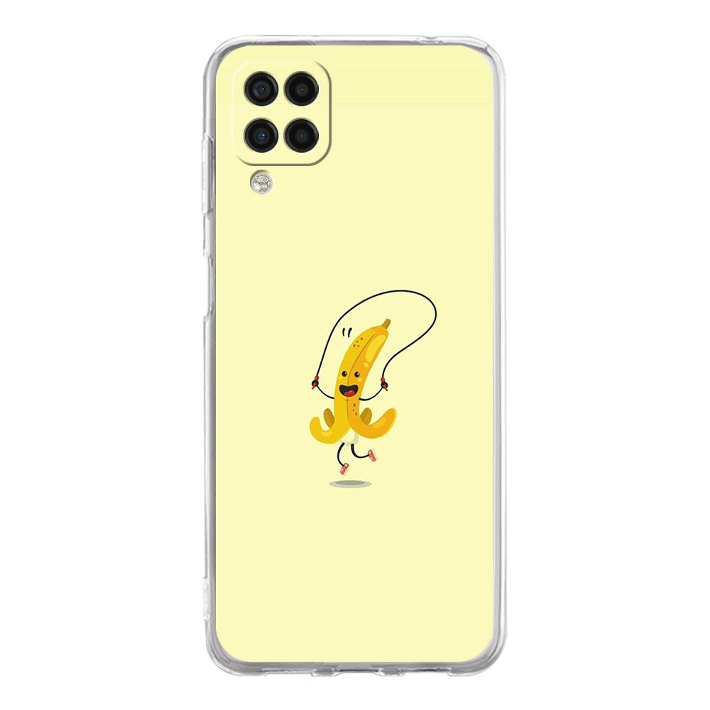

Soft TPU Cover for Samsung Galaxy A25 A23 A22 A52S A31 A72 A73 A17 A07 A13 A11 5G Transparent Phone Case Funny Bite Apple Banana Samsung A17