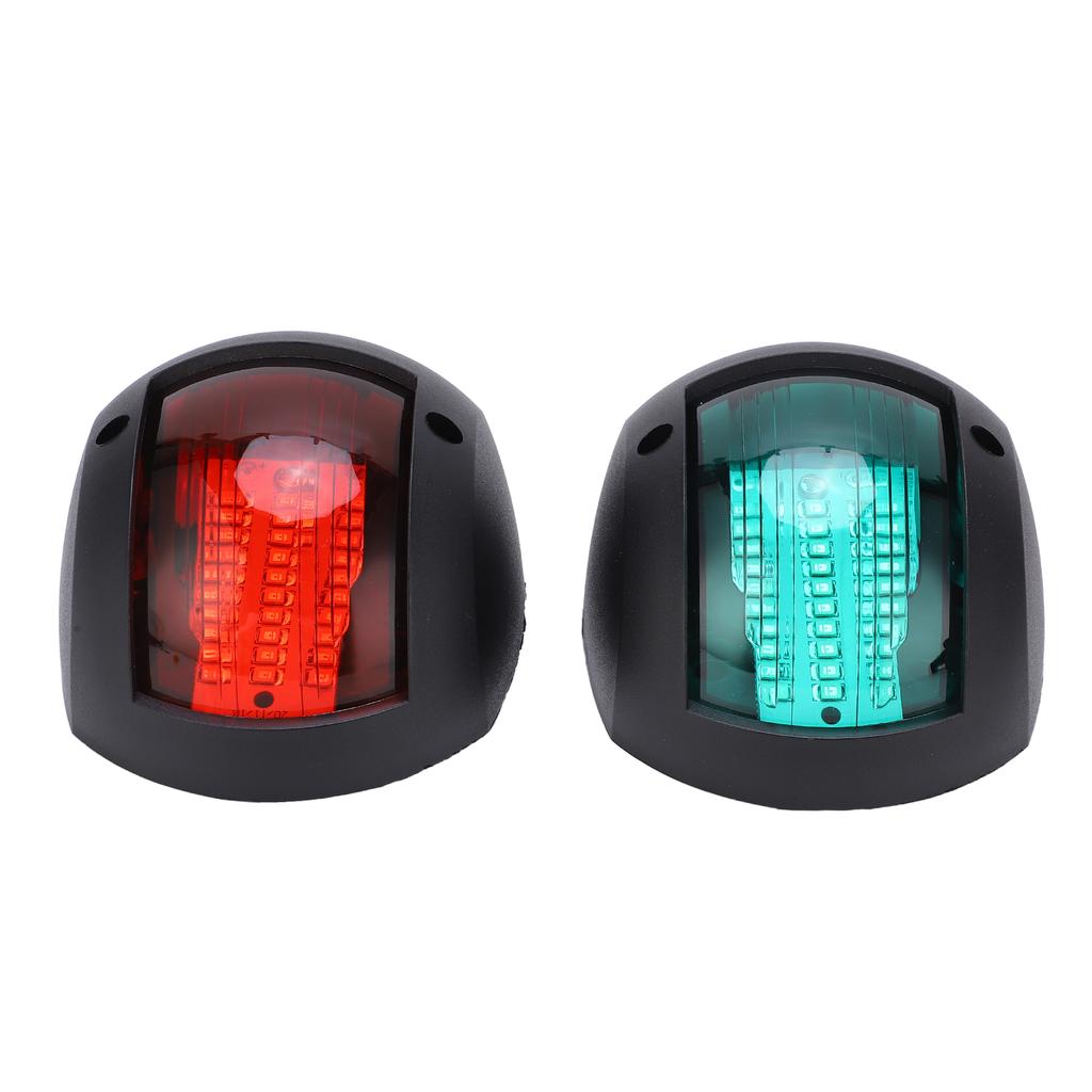 2 Stück Marineboot Yacht Signal Leuchte LED Navigations Buglampe Rot Grün Schiff Bordlicht für Segeln 12V‑24V 3W