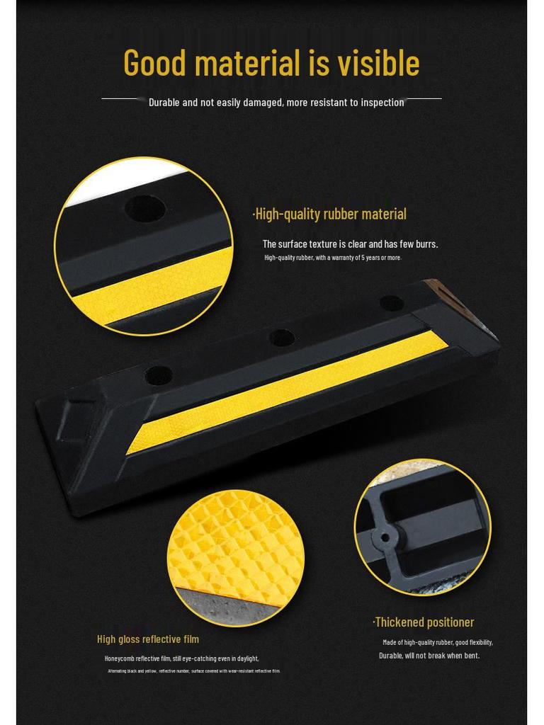 Solid Thickened Anti-Collision Parking Stopper