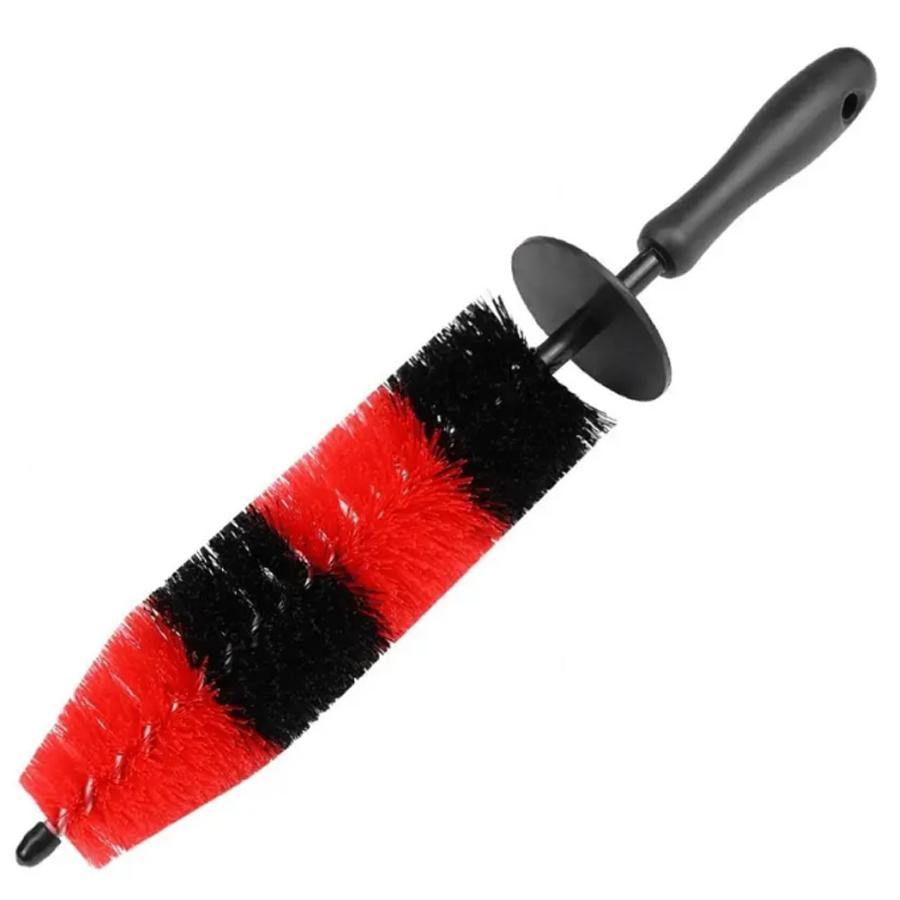 

1 шт. Многофункциональная щетка для мытья колес автомобиля, грузовика, двигателя, решетки, щетка для мытья колес, инструмент для очистки обода шины, длинный, легкий в использовании красный
