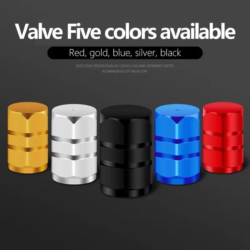 12Pcs Aluminum Alloy Car Tire Valve Caps Airdust Waterproof Tyre Rim Stem Cover for Automobiles Motorcycles Bikes