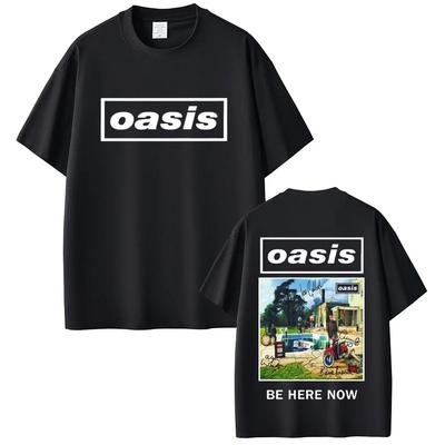 O-Oasis Live 25 Tour T Shirt Men Women Gothic Vintage Overd Tshirt Men's High Quality Short Sleeve T-shirts#Color