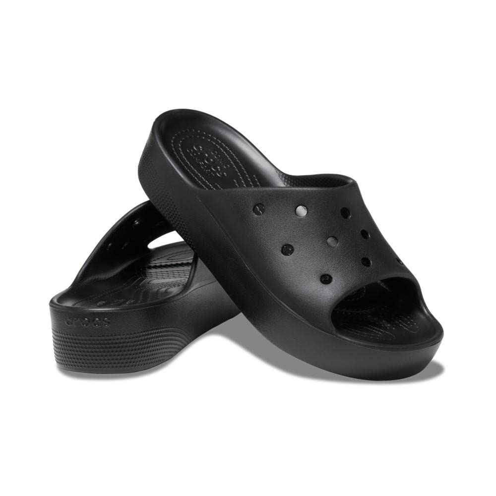 Crocs Classic Platform Slide 25cm Women's Sandals, Black,