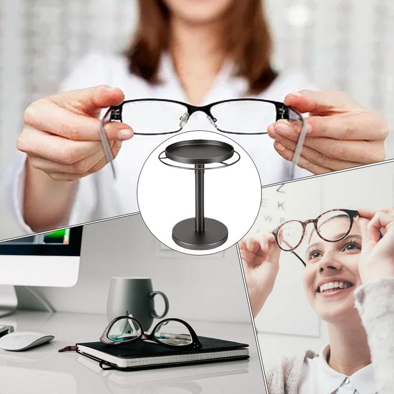 Sunglasses Holder Organizer 360Rotatable Stainless Steel Eyeglasses Display Stand Eyewear Storage Rack Multiple Eyewear Storage