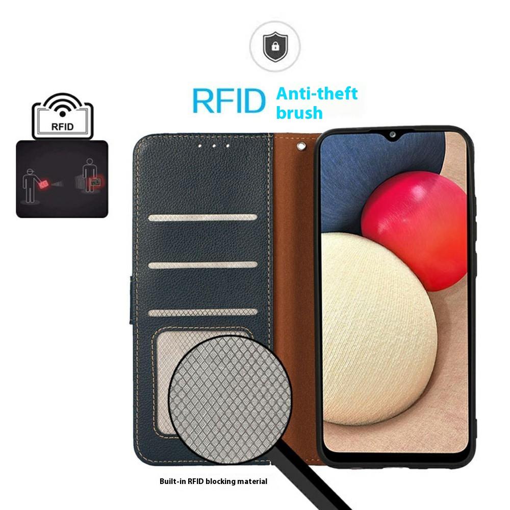 For Motorola Moto G15 4G Case RFID Blocking Wallet PU Leather Phone Cover