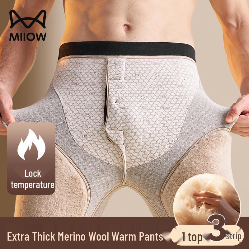 

Mao Ren Men s Thickened Fleece-Lined Thermal Pants for Extreme Cold 4XL