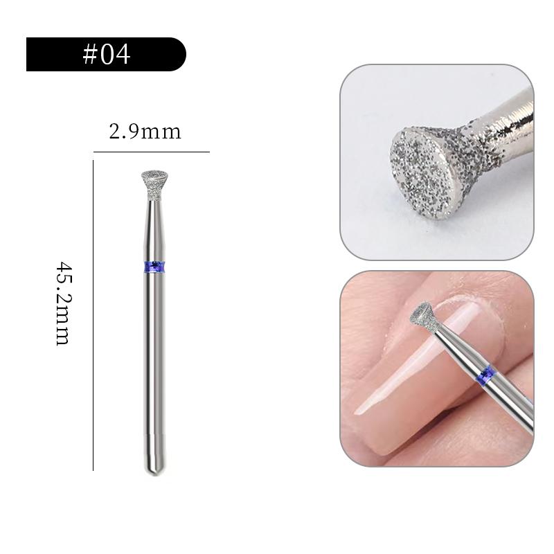 Carbide Milling Cutter Manicure Nail Drill Bits Electric Nail Files Blue Grinding Bits Mills Cutter Nail Art Tools Accessories