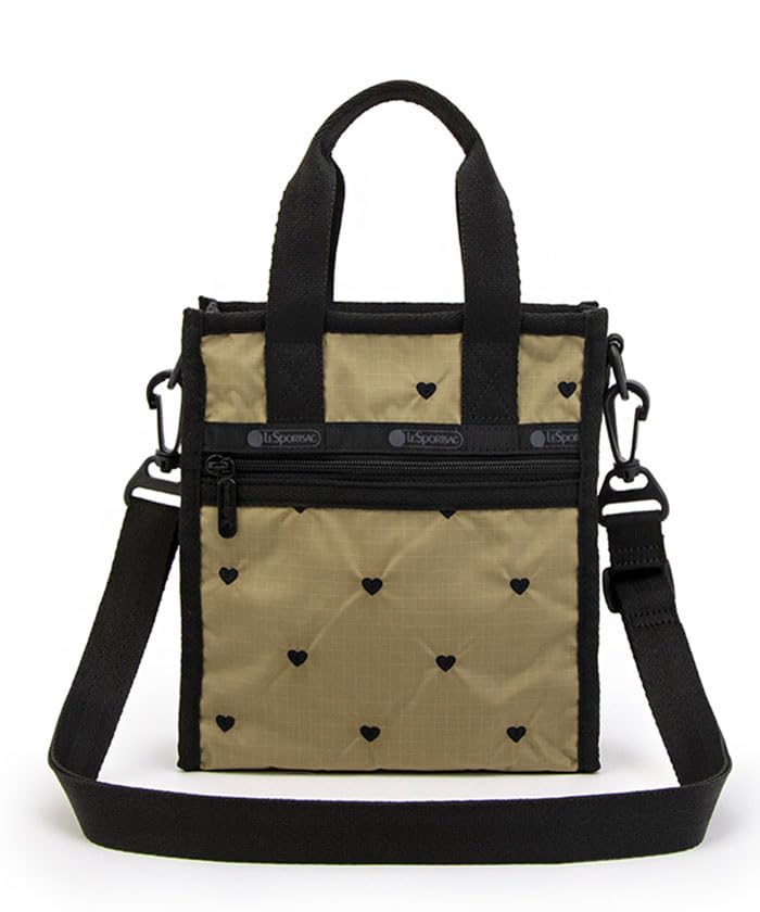 

Официальная сумка через плечо MINI Mocha Black Heart Embroidery [LeSportsac] N/S TOTE/3714 Женская