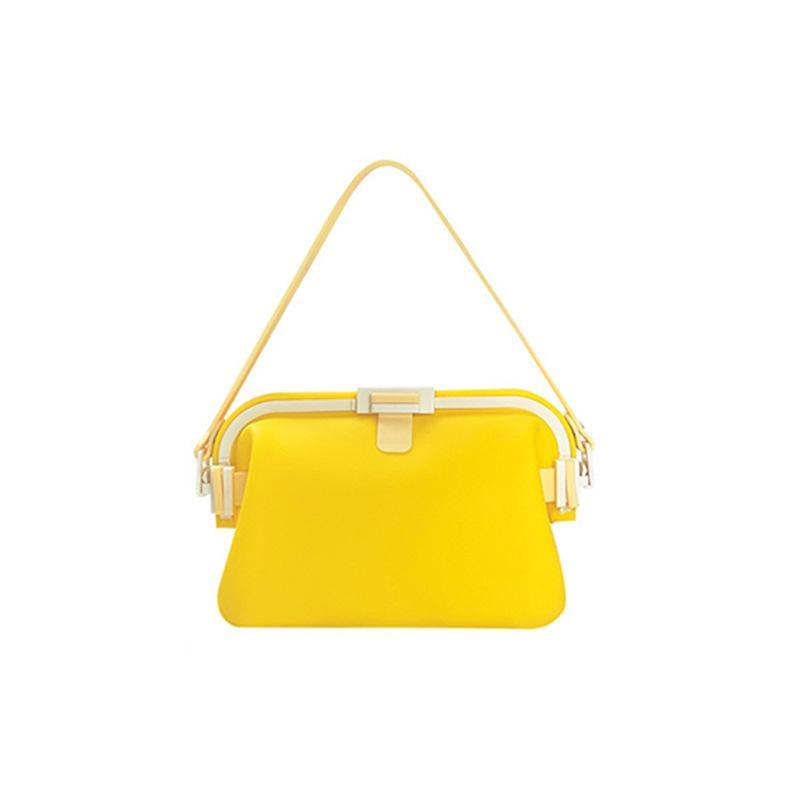 Silicone Shoulder Bag Water-Resistant Top Snap Clasp Swim Bag Lightweight Foldable Waterproof Storage Pouch