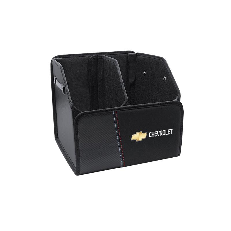 Car Trunk Leather Organizer Bin Travel Storage Box For Chevrolet Cruze Malibu Colorado Suburban Equinox Blazer Trax Camaro Spark