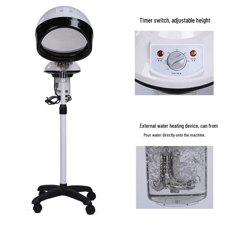 Salon Hair Steamer for Hairdressers - Perming, Dyeing, and Setting Device