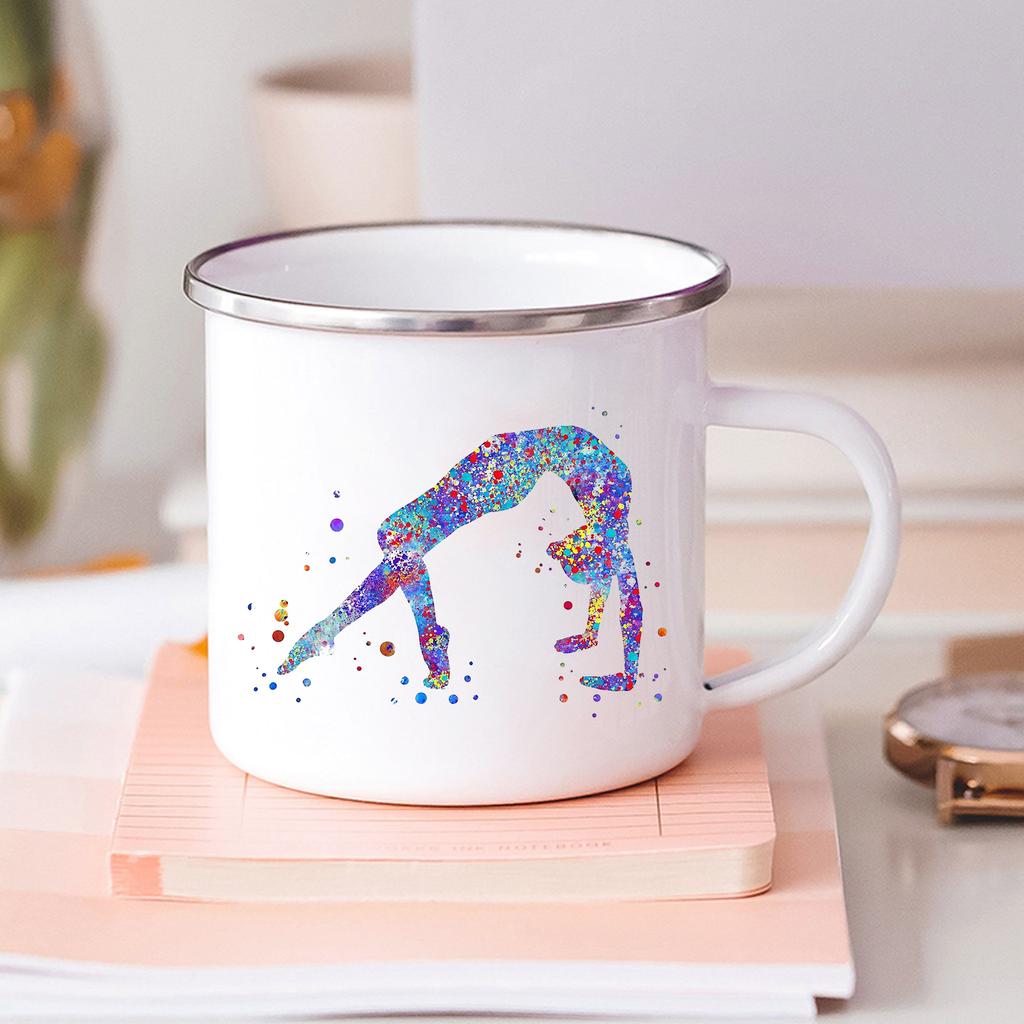 Born To Dance Ballet Girls Printed Enamel Mugs Kids Cup of Coffee Travel Mug Stainless Steel Mug Kawaii Friends Drinkware Cupshe