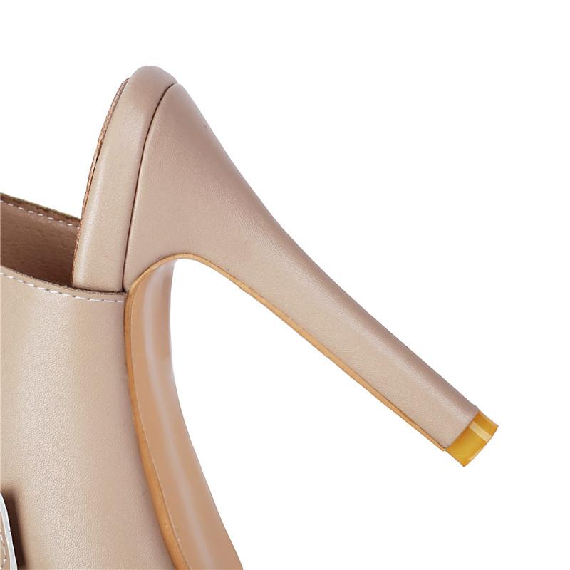 Women's high-heeled cool boots, sexy European and American style spring and summer new thin-heeled large-size fish mouth shoes