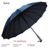 24-Rib Waterproof Umbrella with Curved Handle, Straight Pole, Impact-Resistant Fabric, Safety Umbrella, Automatic Promotional Umbrella, Rainbow