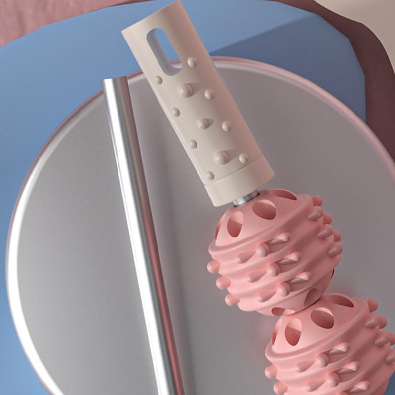 Handheld Deep Pressure Massage Tool With 5 Wheels For Sports Recovery Full Body Muscle Relaxation In Multiple Color