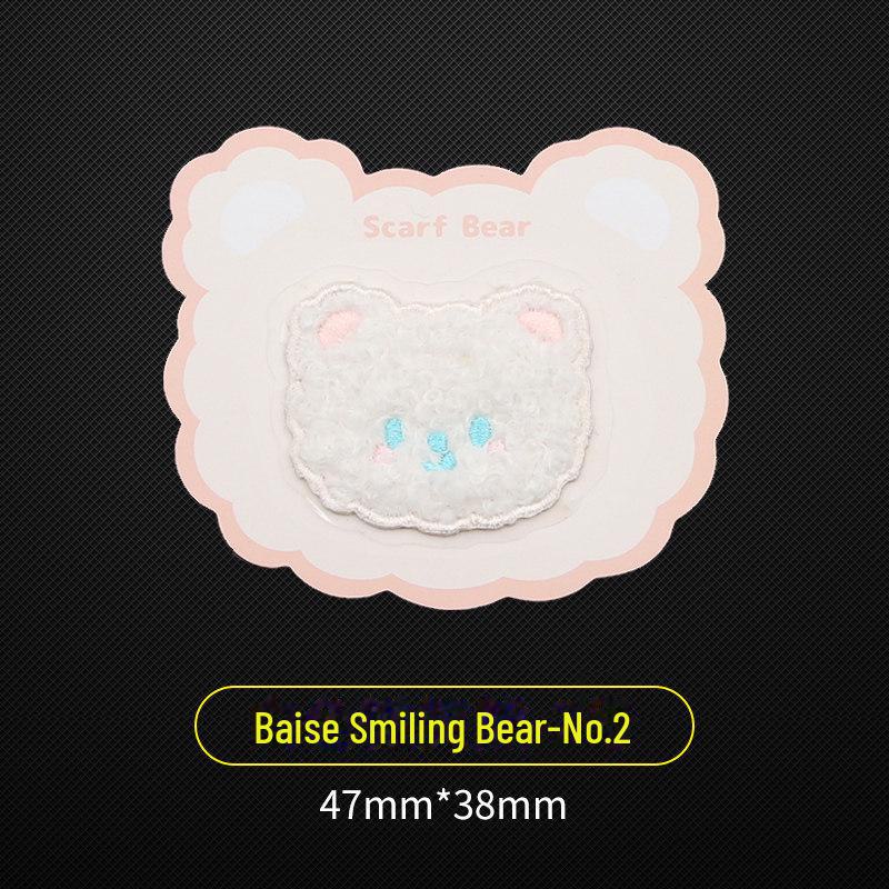 Cute Bear Embroidered Clothes Patch – Fashionable Seamless Repair for Pants