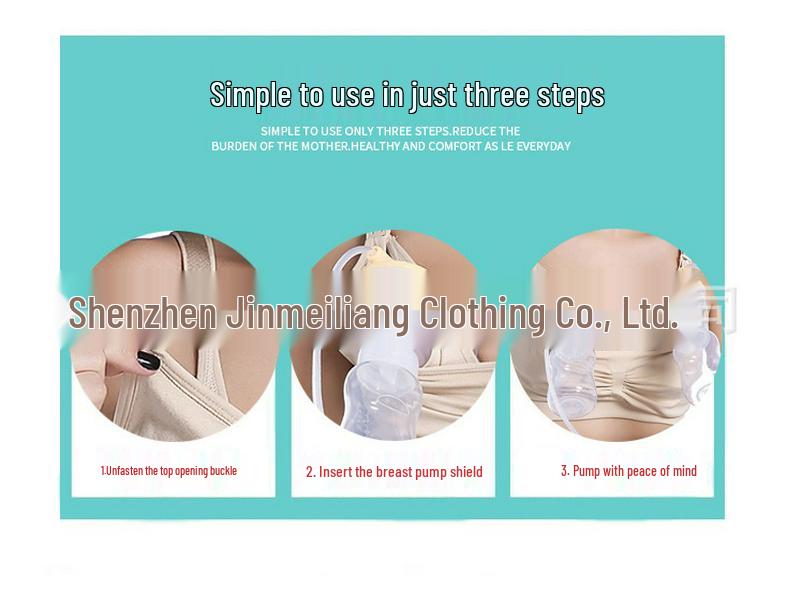 Plus Size Seamless Hands-Free Nursing Bra - Wire-Free, Front-Open