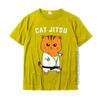 Jiu Jitsu Kawaii Cat Funny Bjj Or Mma Grappling Tshirt Cotton T Shirt For Unisex Unique Tops Shirts Cute Party