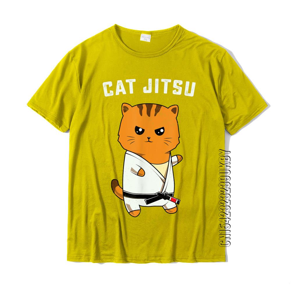 Jiu Jitsu Kawaii Cat Funny Bjj Or Mma Grappling Tshirt Cotton T Shirt For Unisex Unique Tops Shirts Cute Party