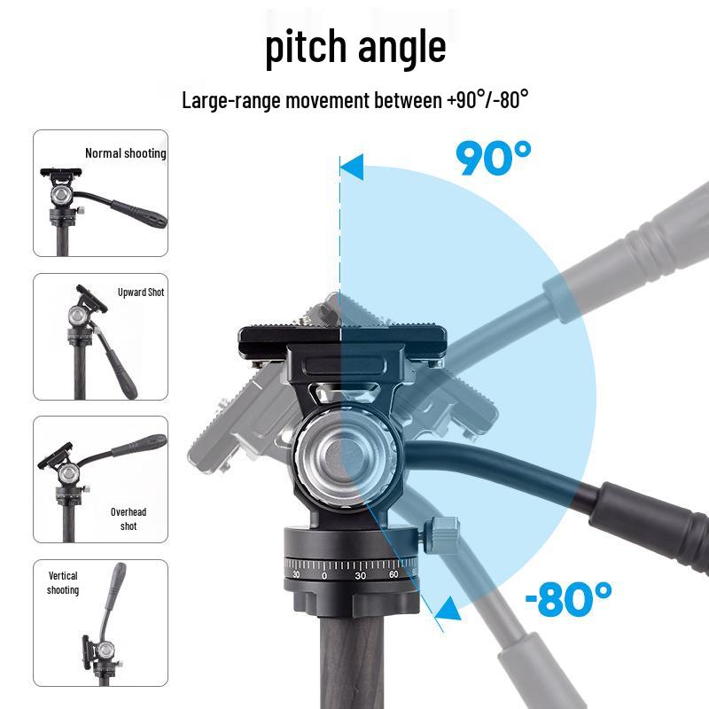 Professional Outdoor Panoramic Camera Tripod with Hydraulic Head