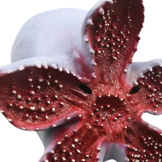 Scary Carnivorous Flower Masque Creepy Full Head Latex Masque for Halloween Masquerade Cosplay Party Costume