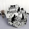 1PC Musical notes Umbrella Portable Folding Umbrella Iron Frame Hole Bone Structure Outdoor Home Umbrella A1