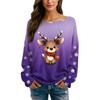 Womens  Fall Sweaters Long Sleeve Print Tops Pullover Sweaters Loose Dressy Casual Basic Clothes