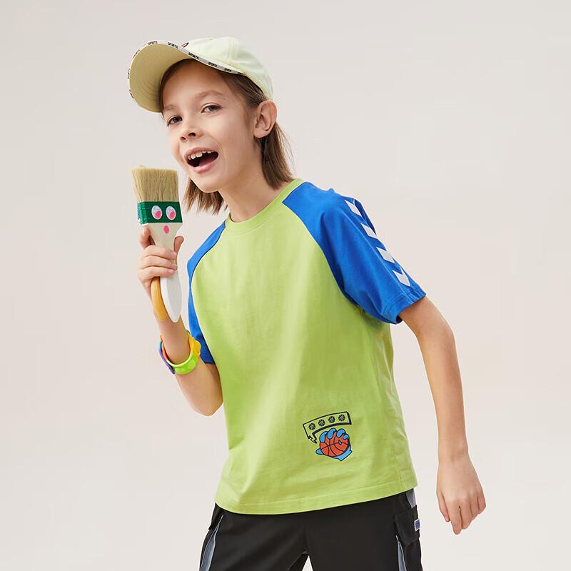 MQD Boys  Pure Cotton Cartoon Raglan Short-Sleeve T-Shirt 170