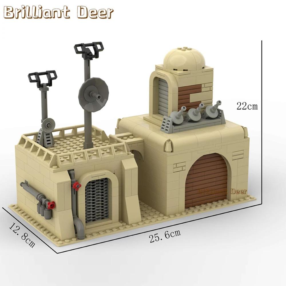 Abandoned Ruined Buildings MOC WW2 Pubg Military Base DIY Scenes Building Blocks Set Parts for Army Soldier Figures Boys Toys