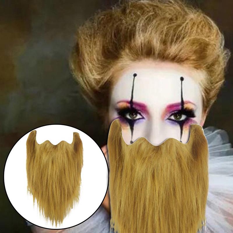 Realistický Umělý Falešný Plnovous Dlouhý Chlupatý Knír Vousy Dědeček Santa Claus Cosplay Halloweenský Kostým Party Rekvizity
