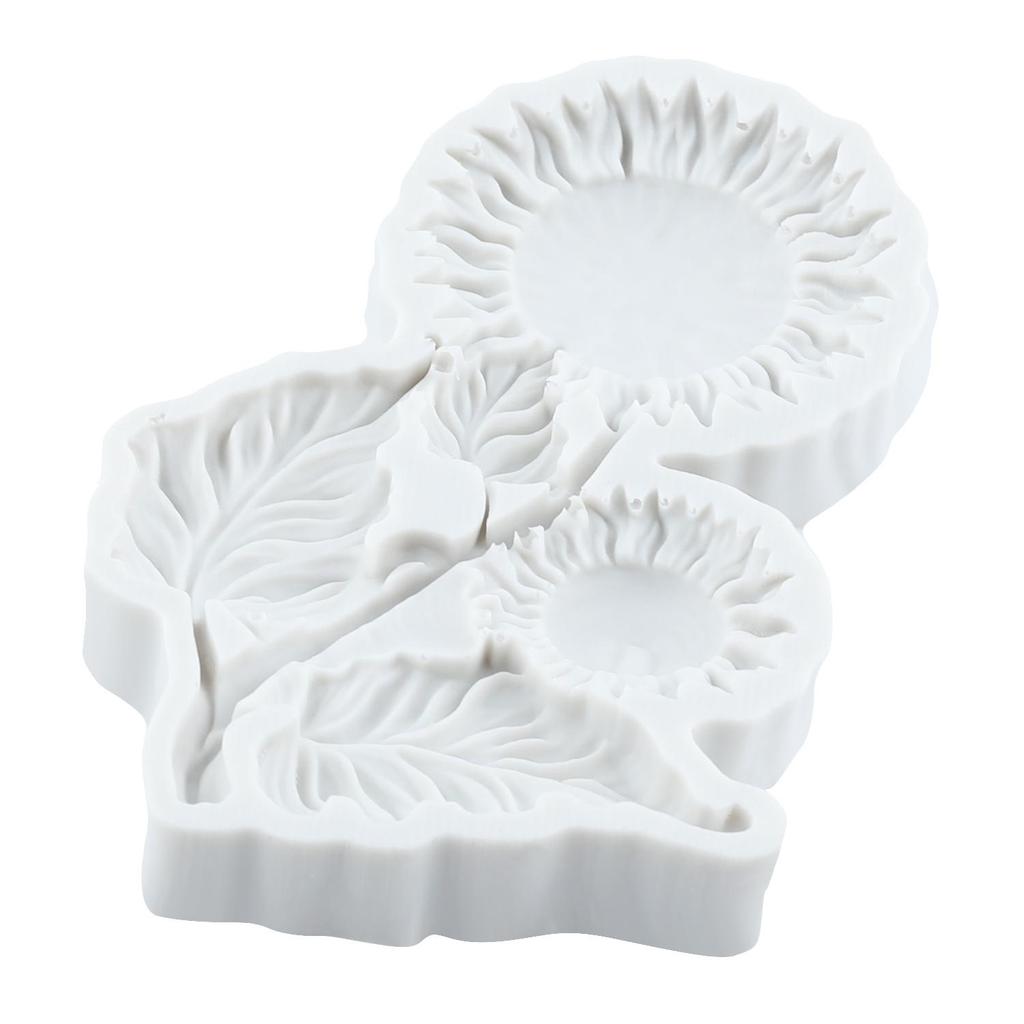 Sunflower Silicone Molds Sunflower Fondant Mold Cake Decorating Tools Cupcake Topper Chocolate Candy Craft Gum Paste Polymer Clay