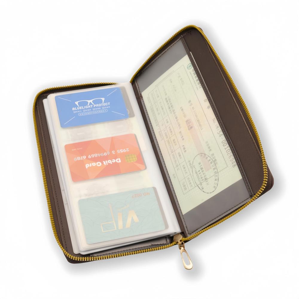 Multifunctional Passbook & Card Organizer with Coin Holder