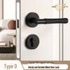 Yajin Zinc Alloy Lever Handle Lock for Indoor Doors, with Key - Modern Design for Bedroom and Bathroom.