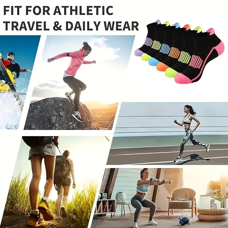 5-Pack Lage Compressiekousen met Ademende Voetboogondersteuning voor Hardlopen en Vrijetijdskleding