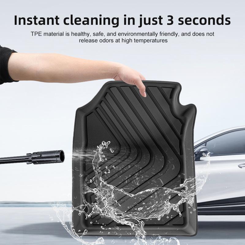 Custom TPE Floor and Trunk Mats for 2022-2024 Honda WR-V, Fully Enclosed Design.