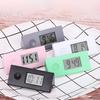 Electronic Clock Shock-proof LCD Display ABS Sturdy Mini Digital Alarm for Office