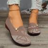 Mode 2024 Neue Mode Farbpassende Flache Slipper mit flachem Boden und runder Zehenpartie für Frühling und Herbst Damenschuhe