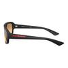 Prada Temple Logo Design Injection Irregular Shape Sunglasses Men's Matte Black