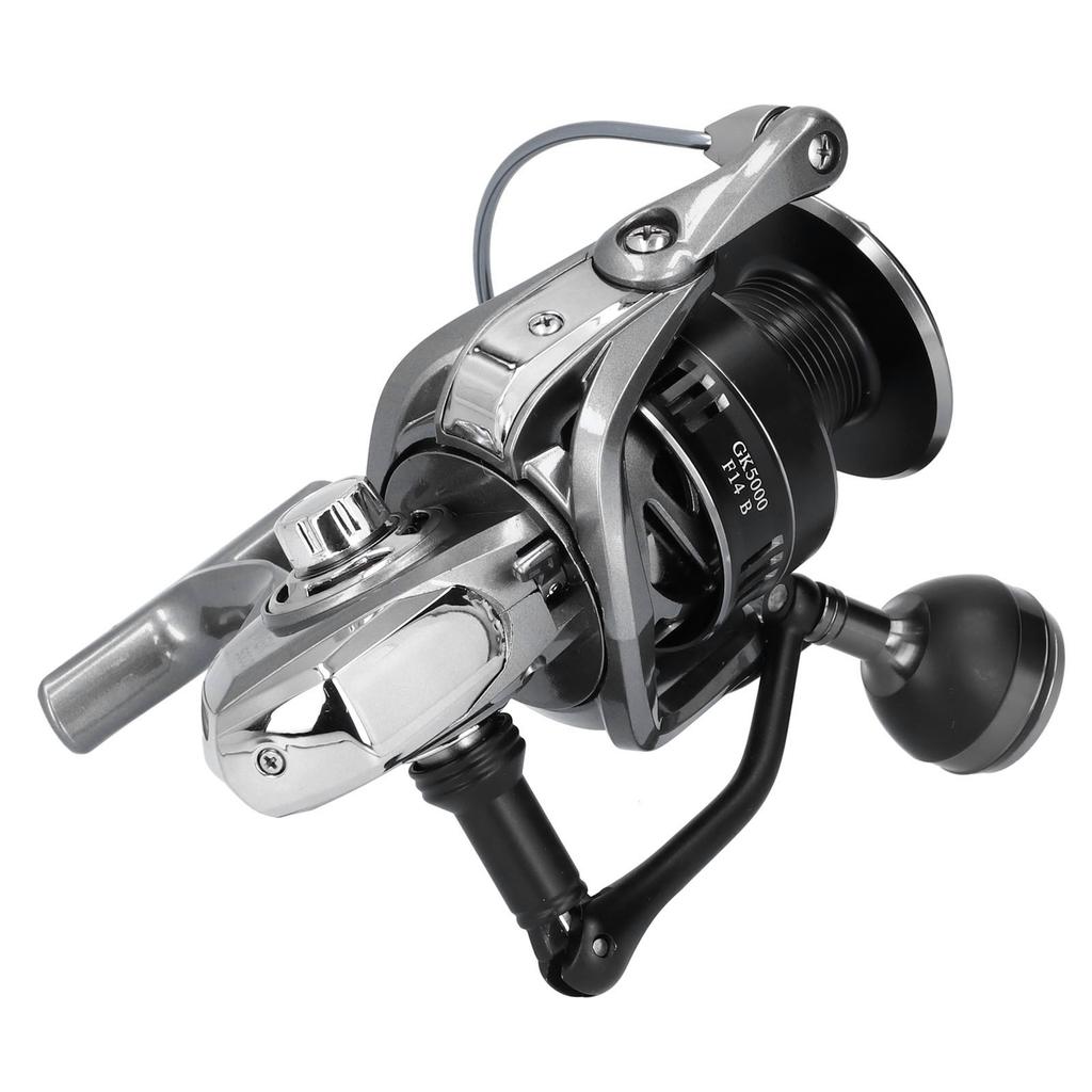 Fishing Reel 4.7:1 Spinning Wheel Metal Wire Cup Spool Spinning Reel Fishing PartsGK5000