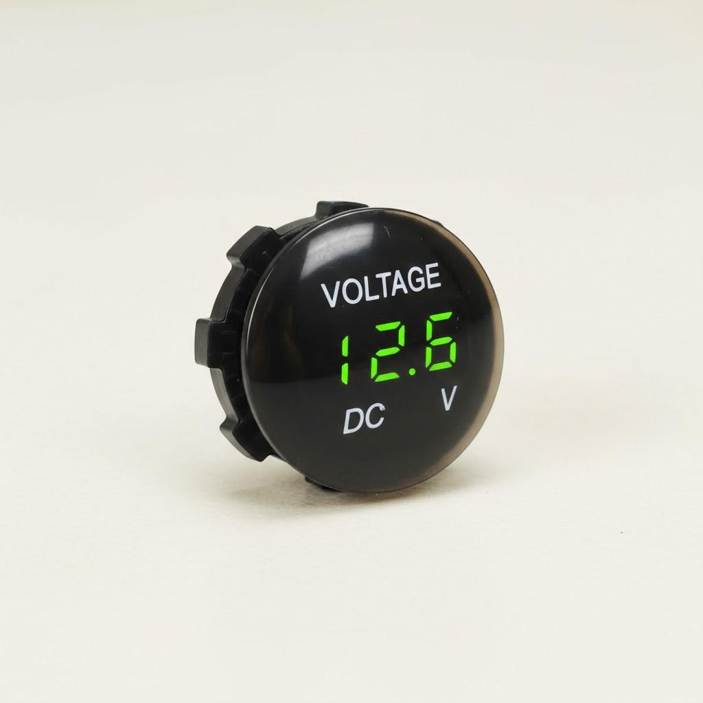 

12V 24V Digital Voltmeter LED Display Voltage Meter Tester for Car Motorcycle Truck Boat Auto Refit Accessories зелений