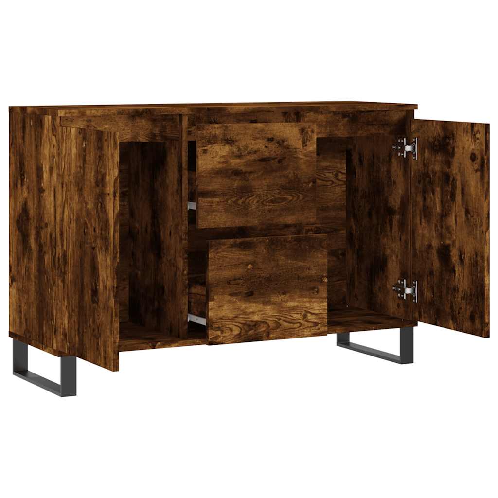 Vidaxl Szafka, Przydymiony Dąb, 104X35X70 Cm, Materiał Drewnopochodny