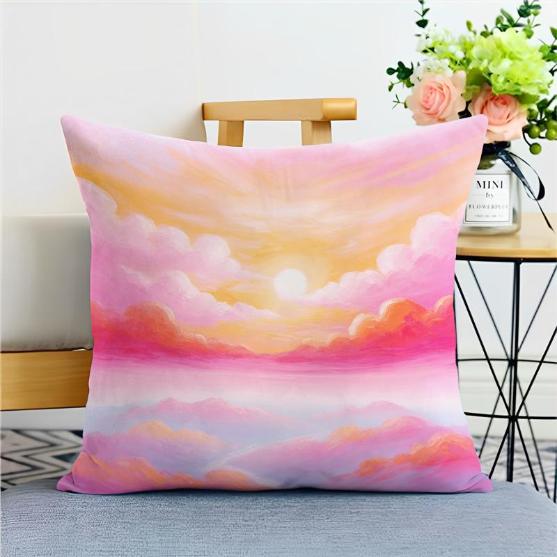 Flower Pastoral Small Fresh Pillowcase Dormitory Decoration Office Living Room Home Pillowcase