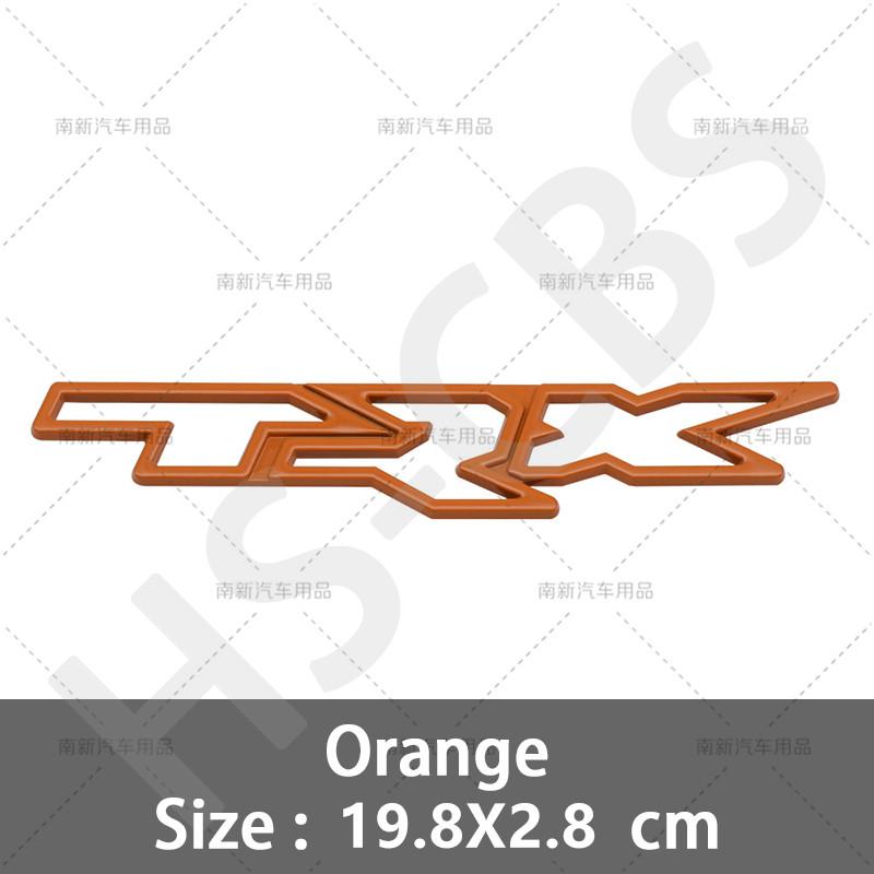 1Pcs 3D Metal TRX Letter Emblem Car Side Fender Decal TRX Logo Rear Trunk Badge Tailgate Stickers Accessories Car Styling