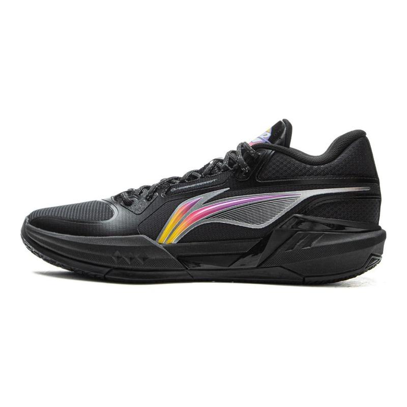 Li-Ning Qingsu 3 Mid Mens Mid Top Basketball Shoes Black Purple Boom Support Cushion Breathable Anti Slip ABPV019-1 41.5