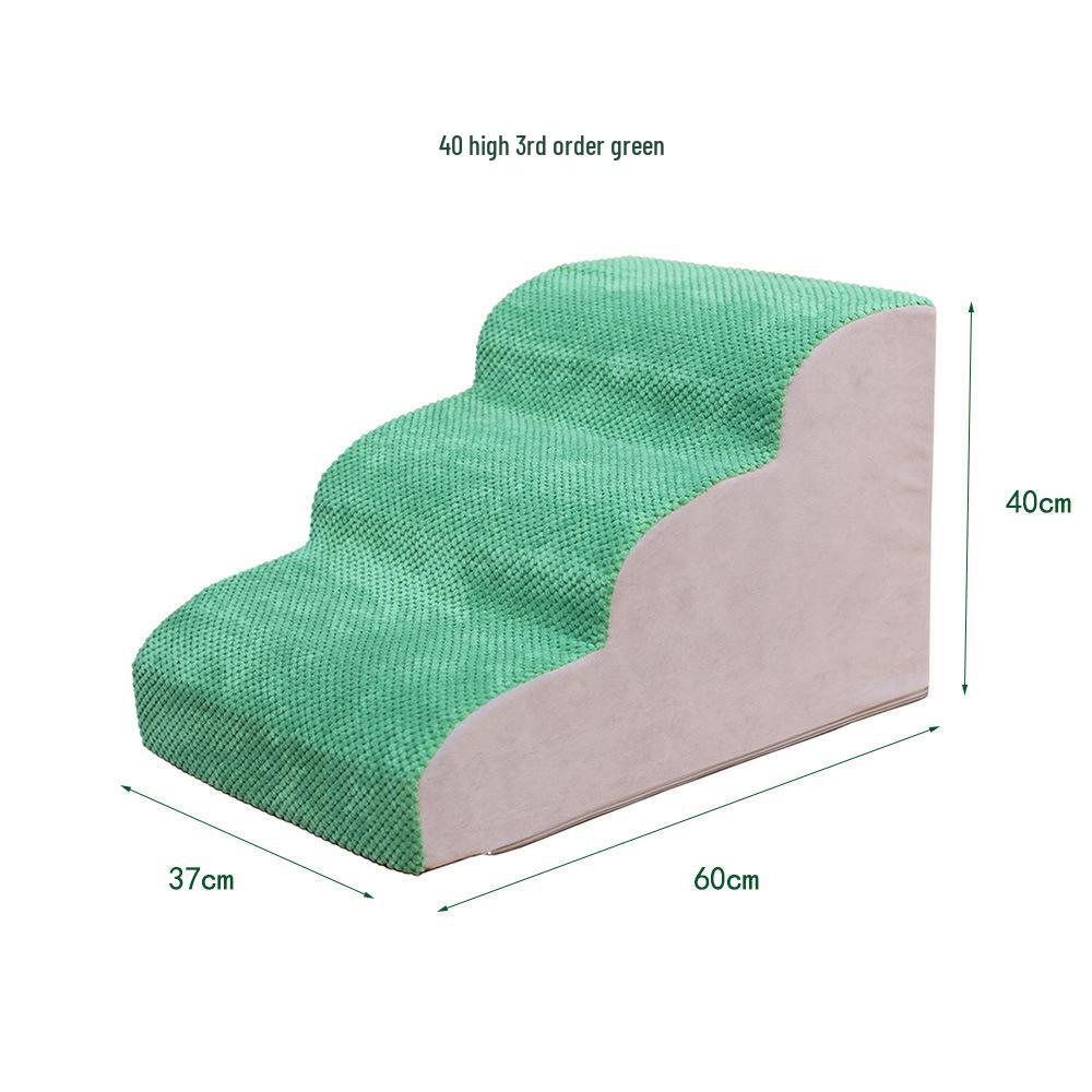 Schůdky a rampa pro domácí zvířata: Odnímatelné, pratelné pěnové schůdky pro kočky a psy, ideální k postelím a pohovkám