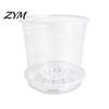 Breathable Plant Pots for Rootlets Clear Plastic Orchid Pot with Saucer, Repotting Supplies Drainage Holes, Ventilated Flower Rose, Phalaenopsis,